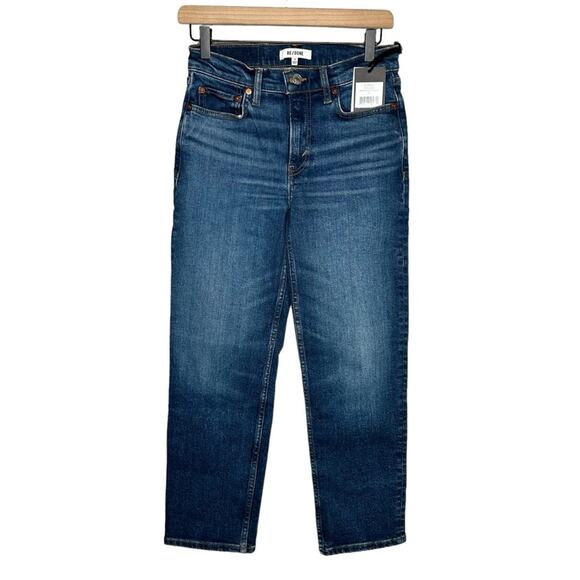 Re/Done 70s Mid Rise Stove Pipe Jean - Picture 2 of 9